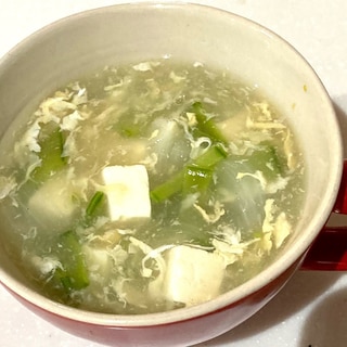 野菜たっぷり玉子のスープ